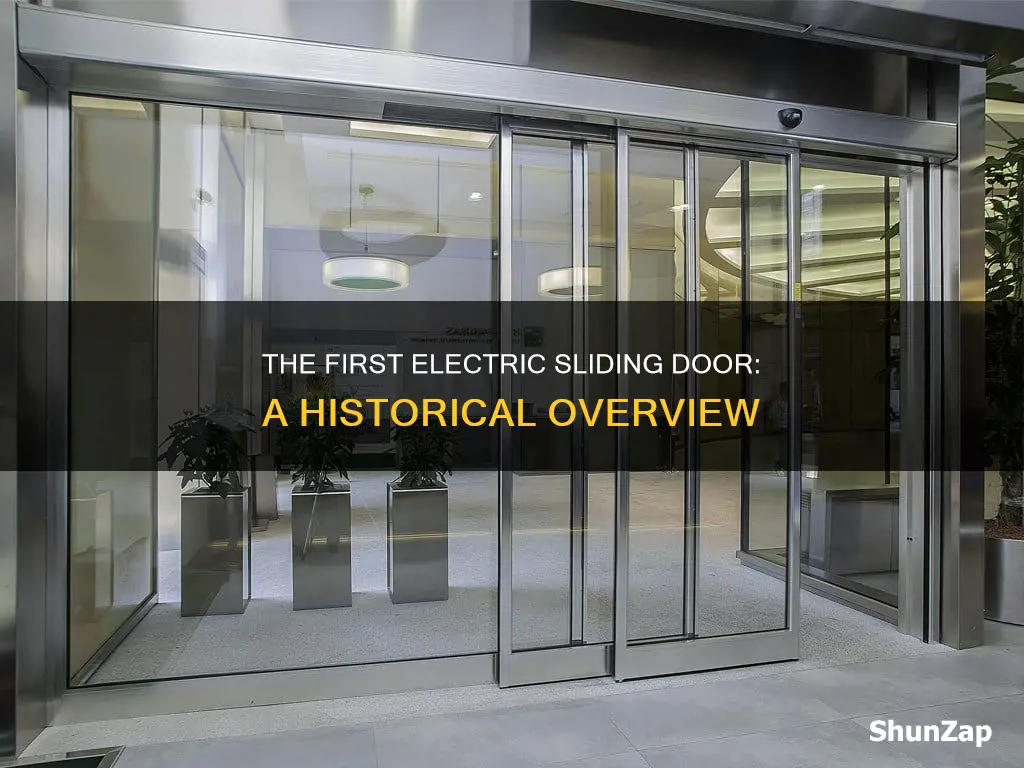 when was the first electric sliding door