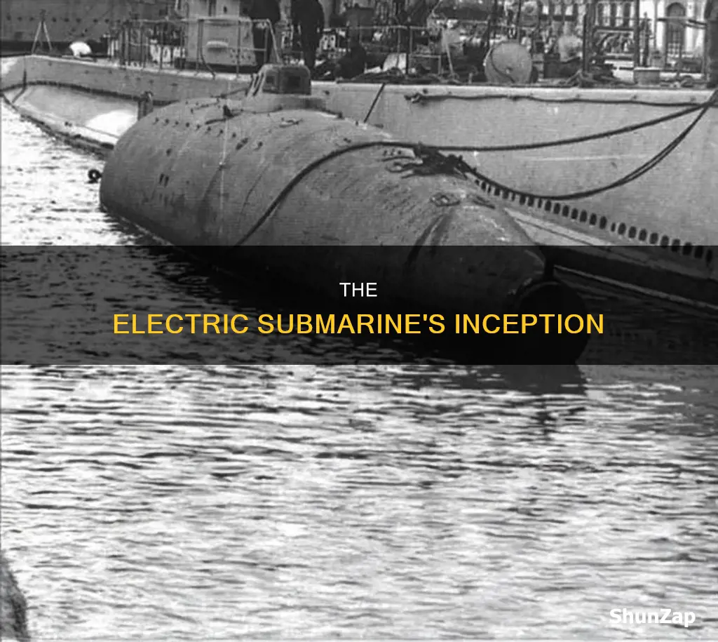 when was the first electric submarine invented