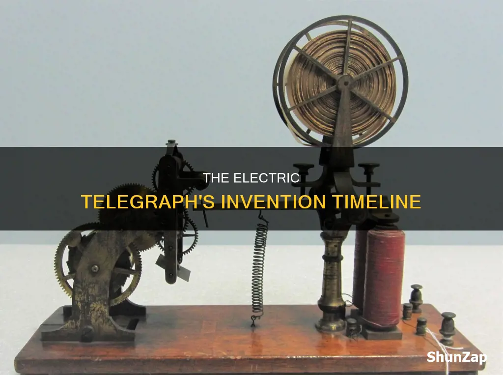 when was the first electric telegraph invented