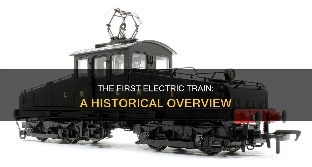 when was the first electric train invented