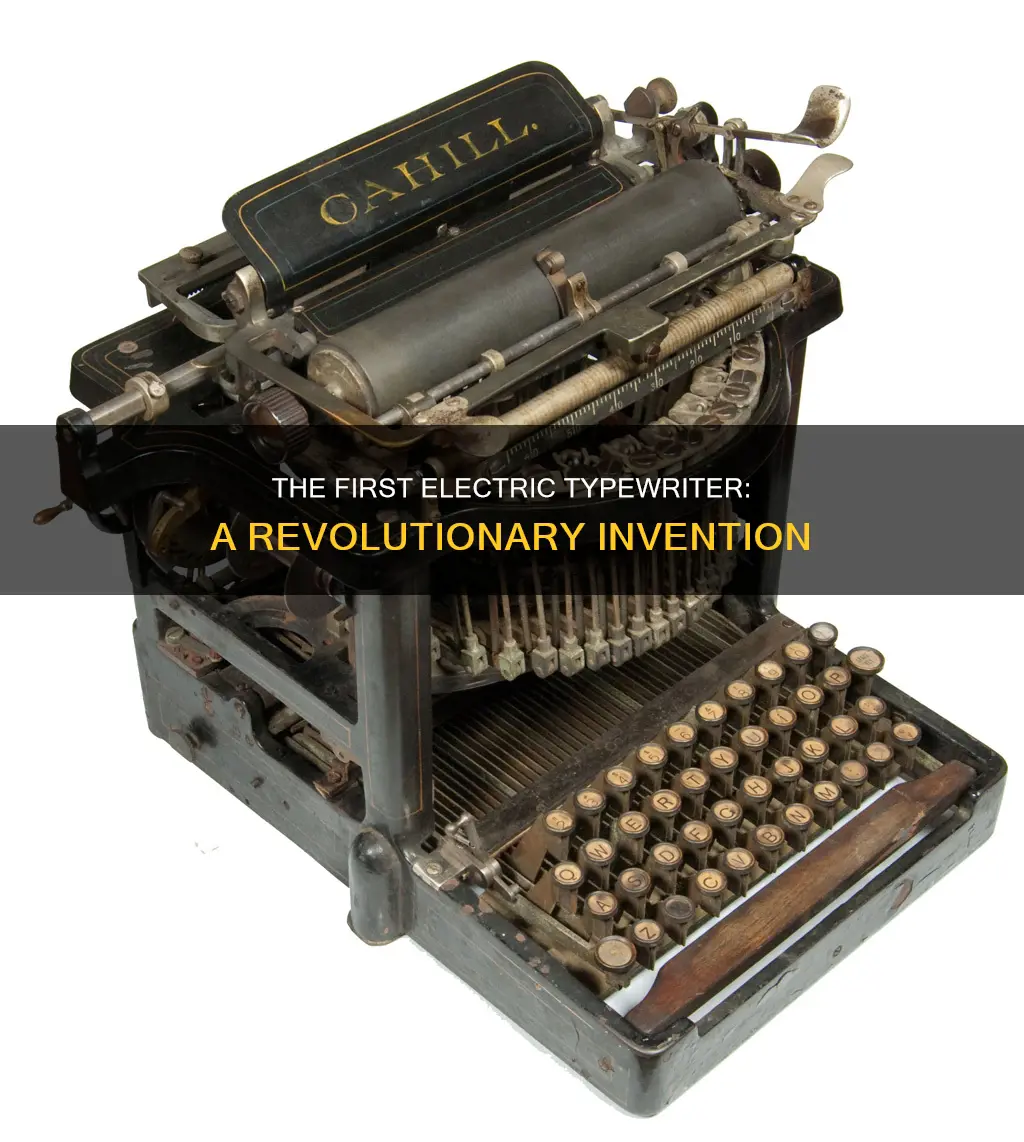 when was the first electric typewriter made