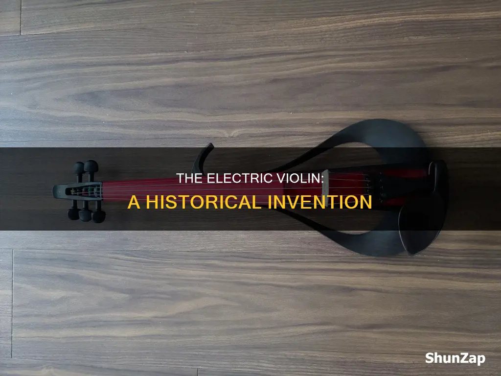 when was the first electric violin invented
