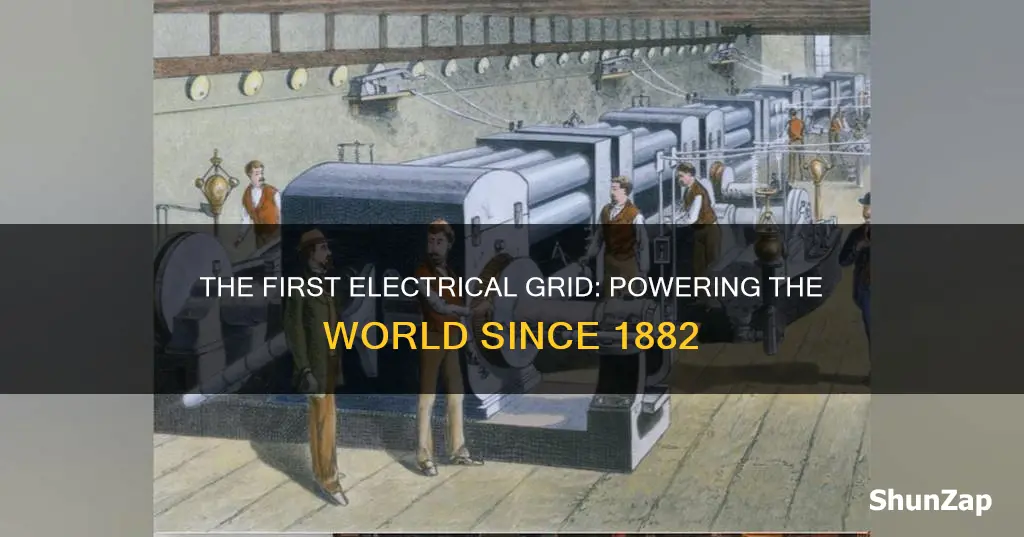 when was the first electrical grid built