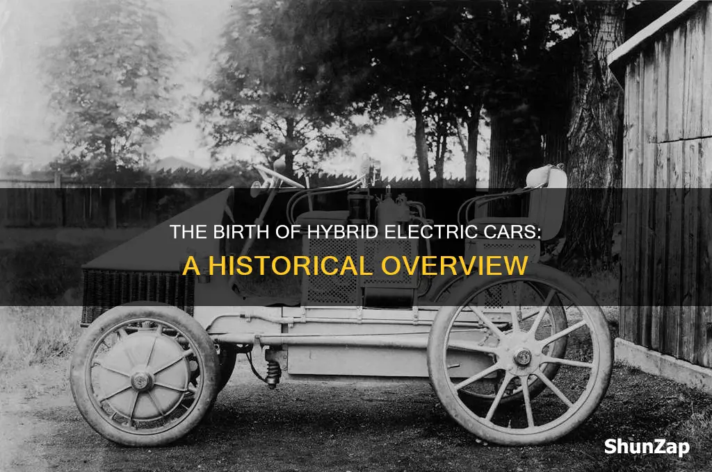 when was the first hybrid electric car invented