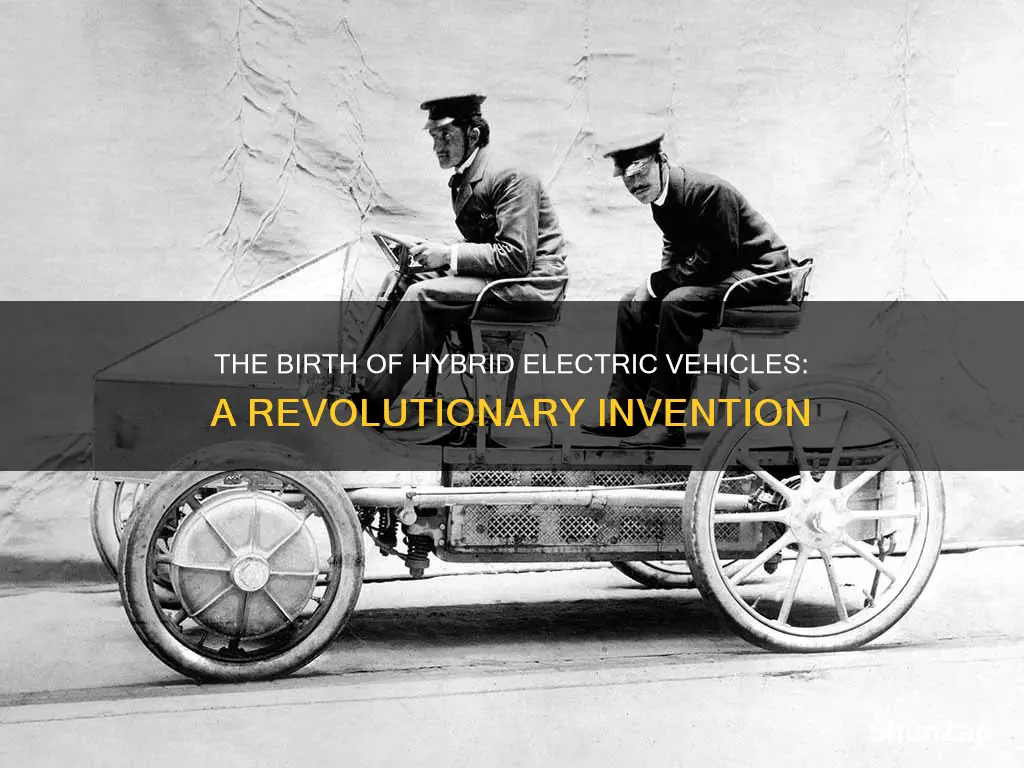 when was the first hybrid electric vehicle invented