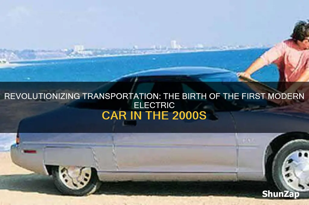 when was the first modern electric car invented 2000s