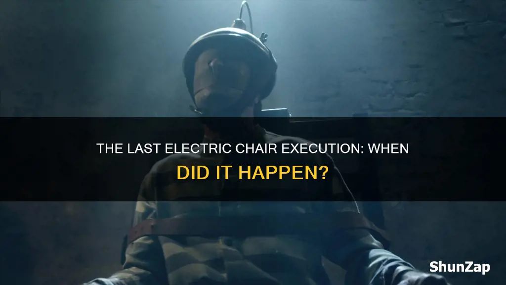 when was the last electric chair execution