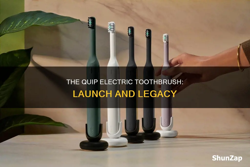 when was the quip electric toothbrush made