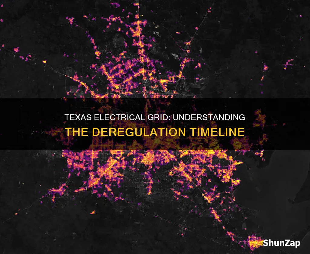 when was the texas electrical grid deregulated
