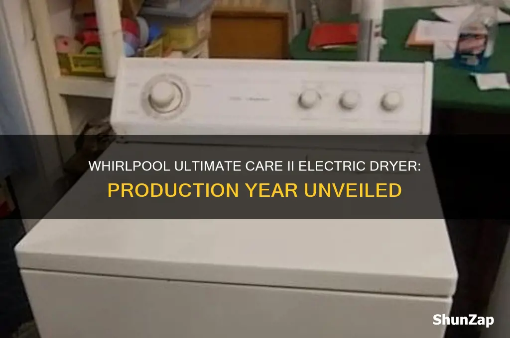 when was the whirlpool ultimate care ii electric dryer made