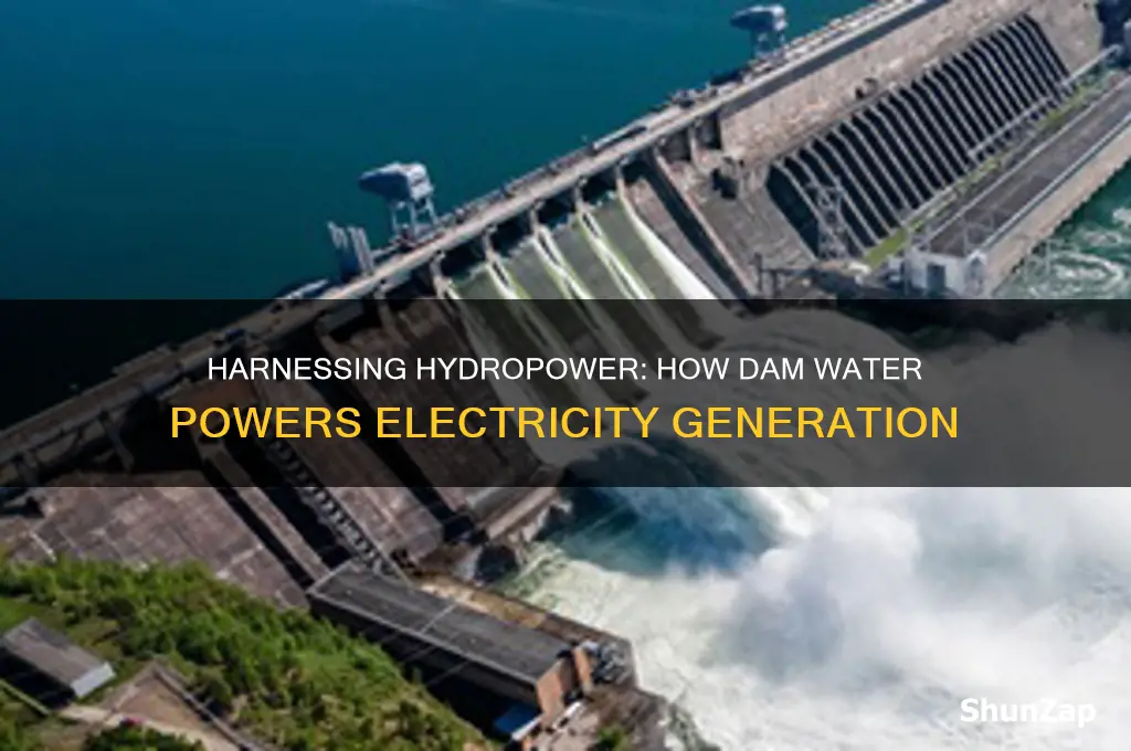 when water from a dam is used to generate electricity