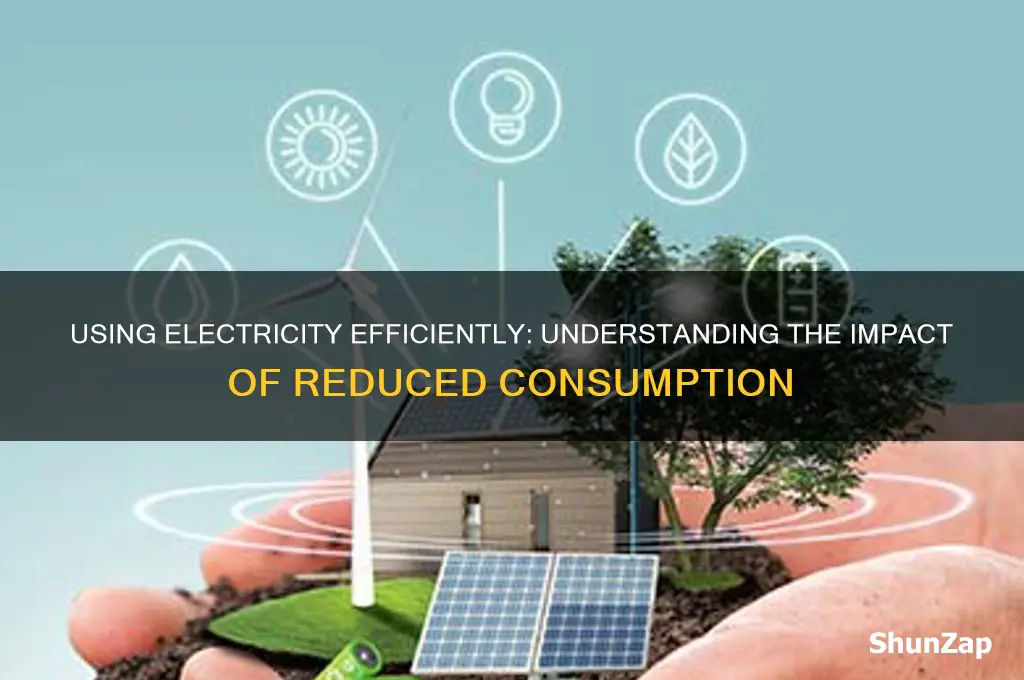 when we use electricity there is less