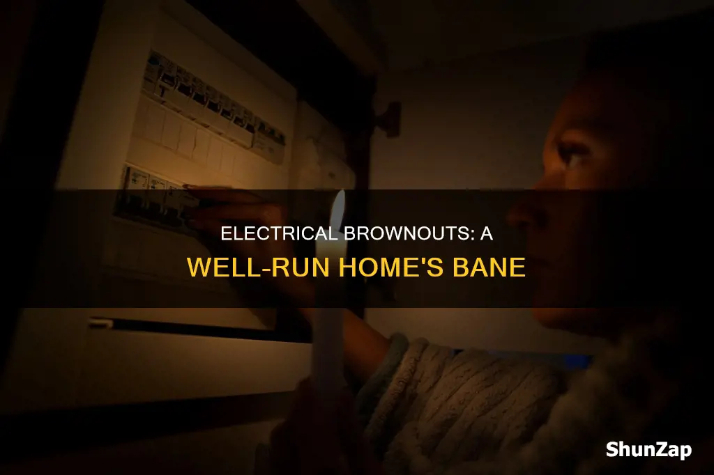 when well runs there is electrical brownout