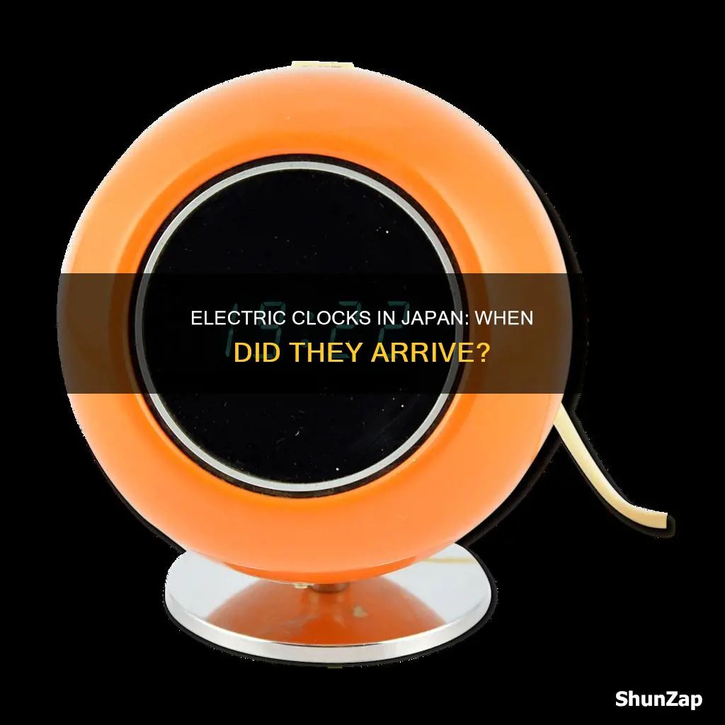 when were electric clocks intruduced in japan