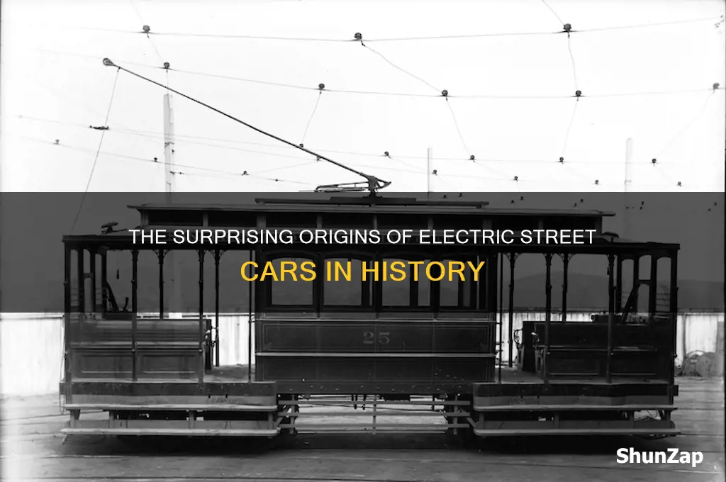 when were electric stree cars first used