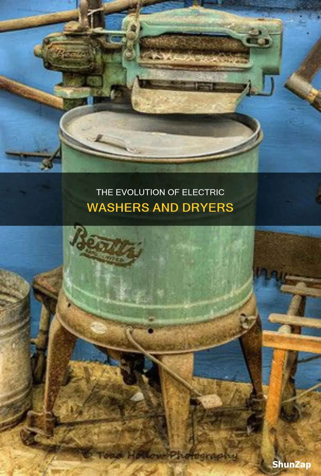 when were electric washers and dryers invented