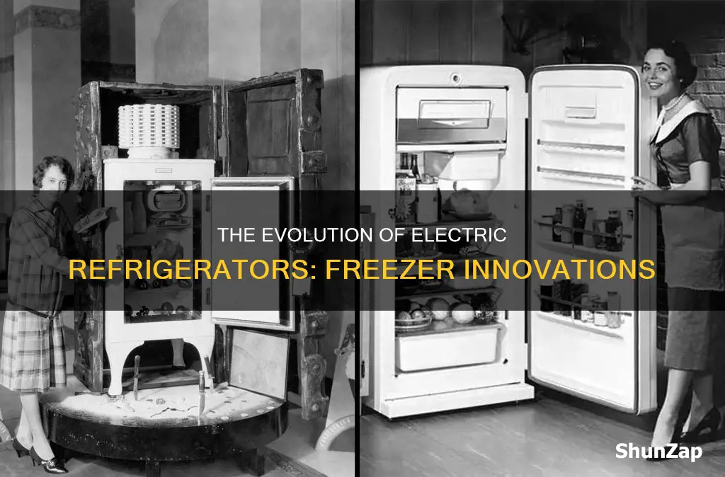 when were freezers combined with electric refrigerators