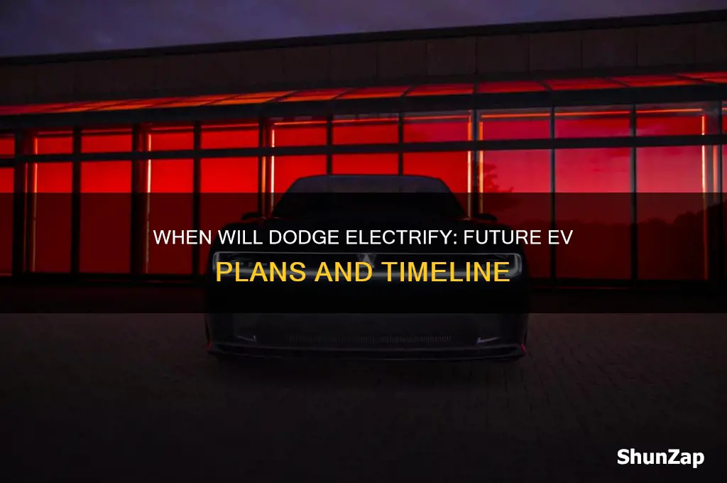 when will dodge make electric cars