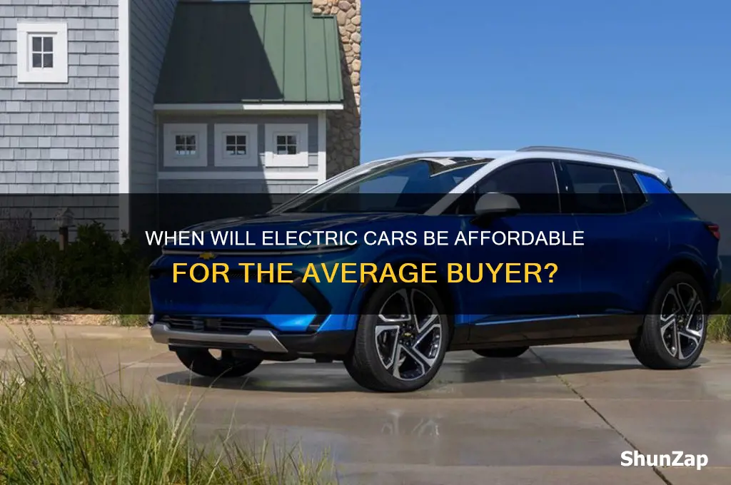 when will electric cars be affordable