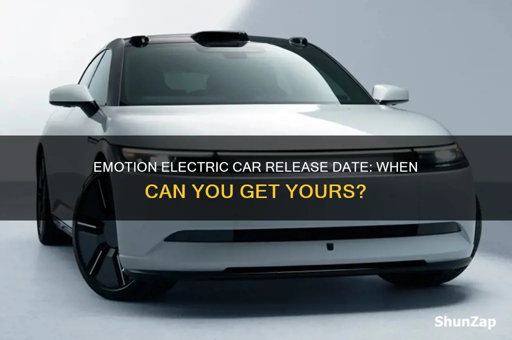 when will emotion electric car be available