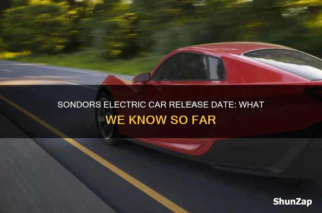 when will sondors electric car be available