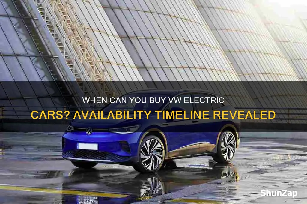 when will vw electric cars be available