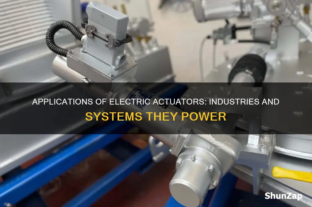 where are electric actuators used