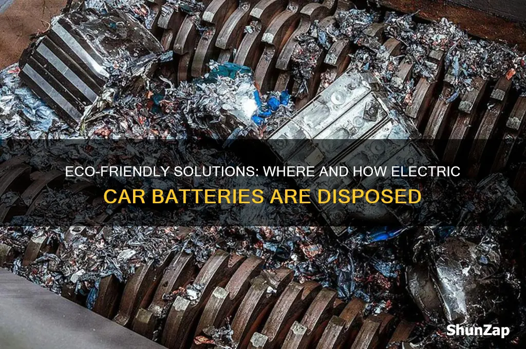 where are electric car batteries disposed