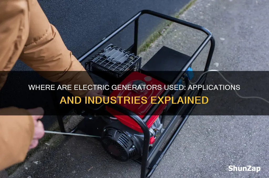 where are electric generators used