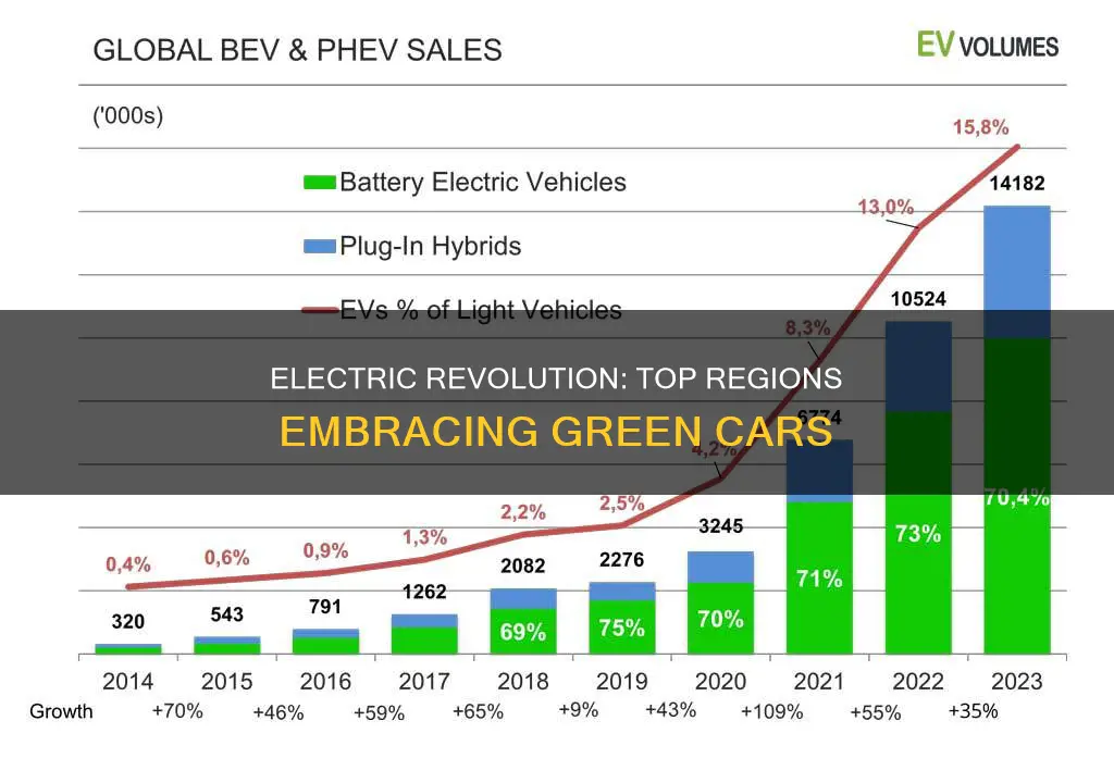 where are electric vehicles most popular