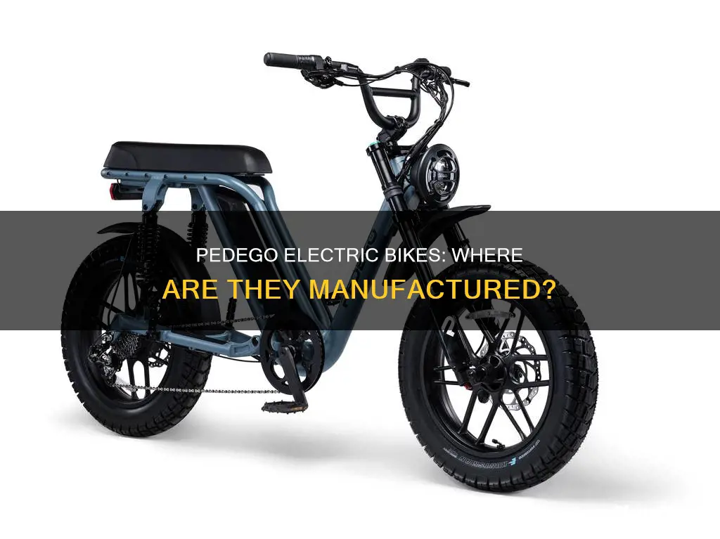 where are pedego electric bikes made