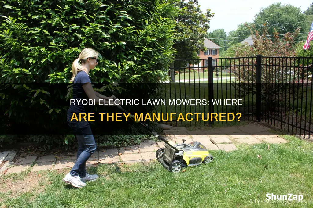 where are ryobi electric lawn mowers made