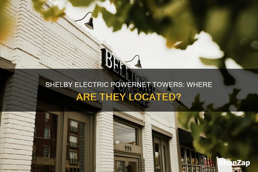 where are shelby electric powernet towers located