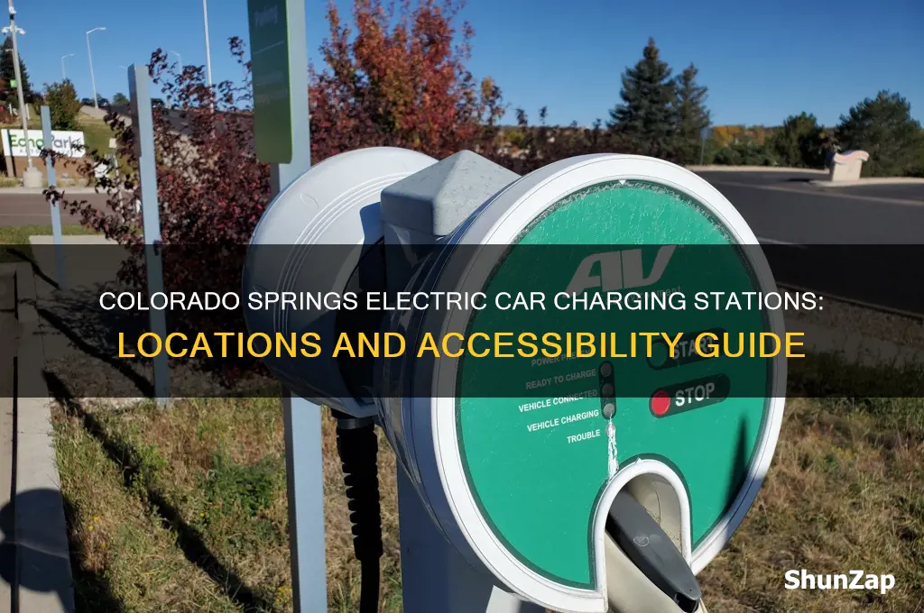 where are the electric car charge stations in colorado springs
