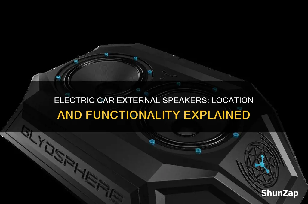 where are the external speakers on electric cars