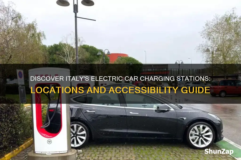 where are there electric car charging stations in italy