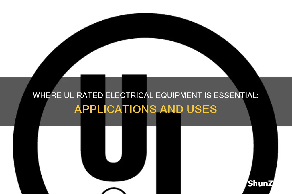 where are ul rated electrical equipment used