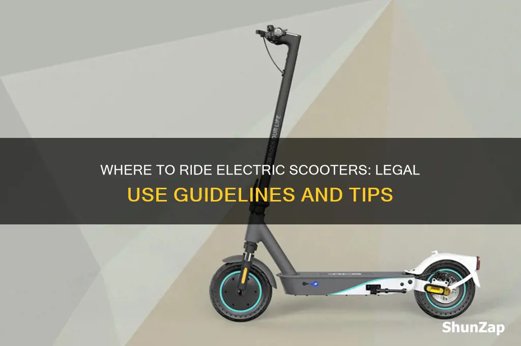 where can electric scooters be used