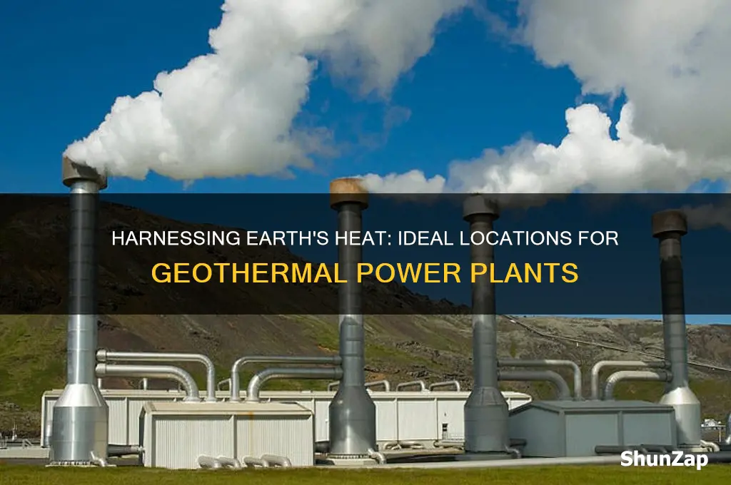 where can geothermal power plants be used to generate electricity