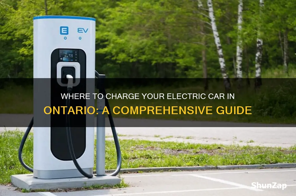 where can i charge my electric car in ontario