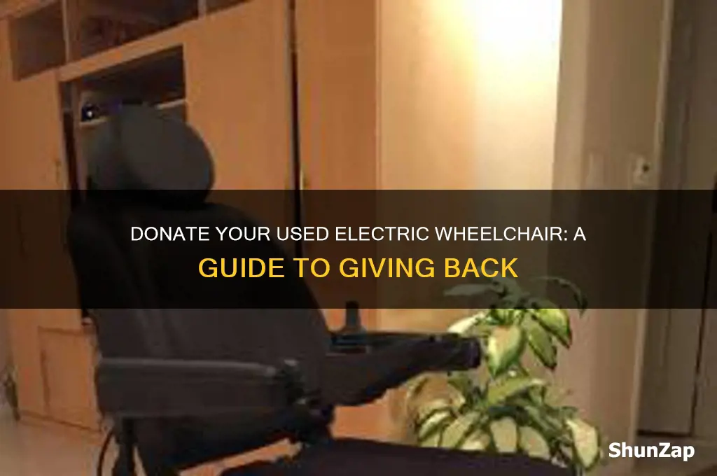 where can i donate a used electric wheelchair