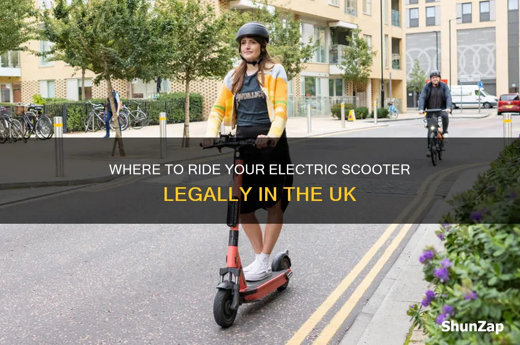 where can i use an electric scooter uk
