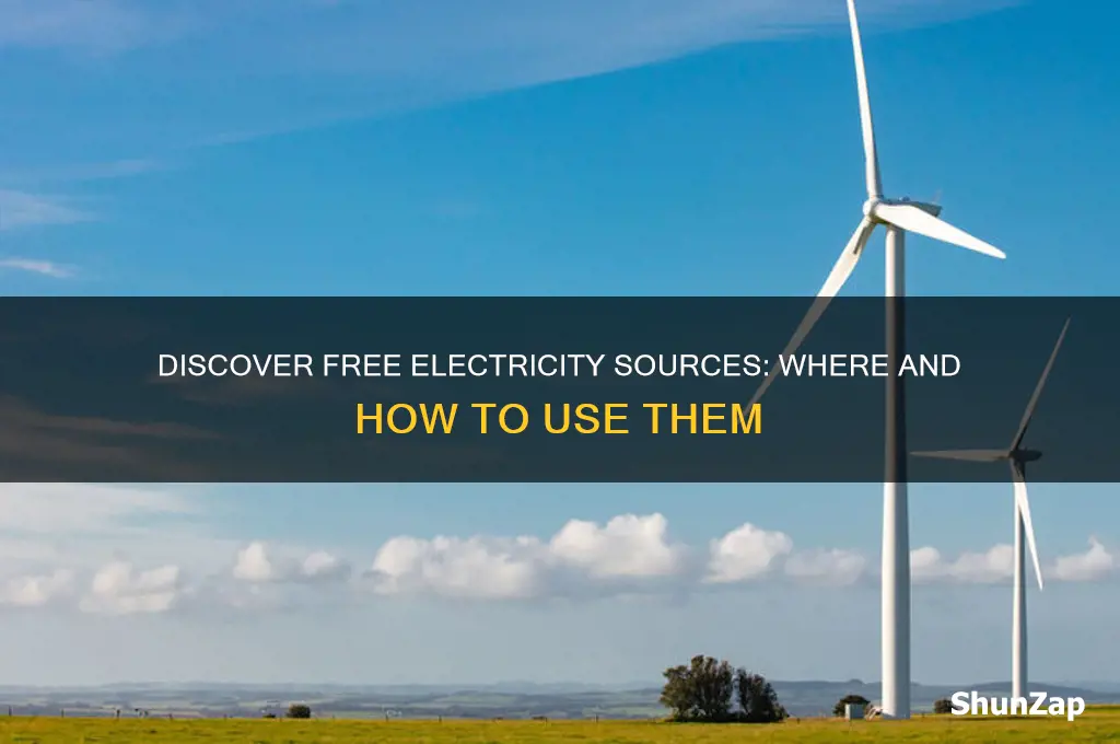 where can i use free electricity
