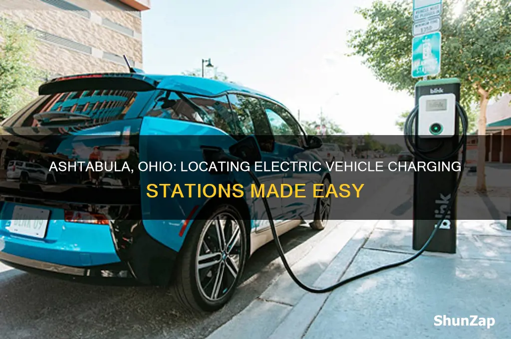 where can you charge an electric car in ashtabula ohio