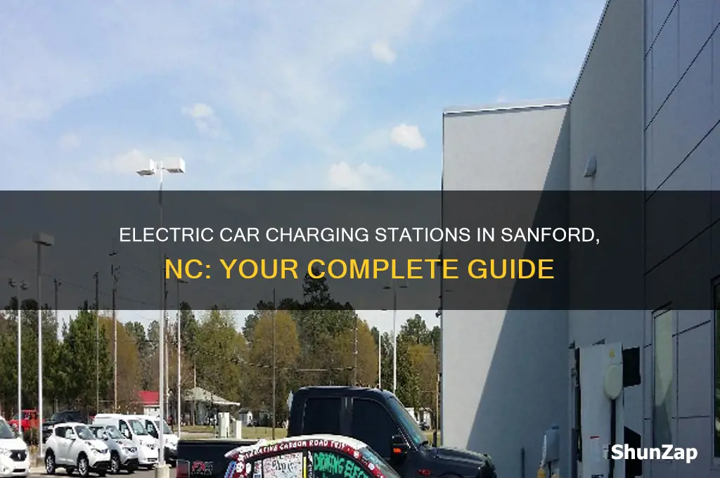 where can you charge an electric car in sandford nc