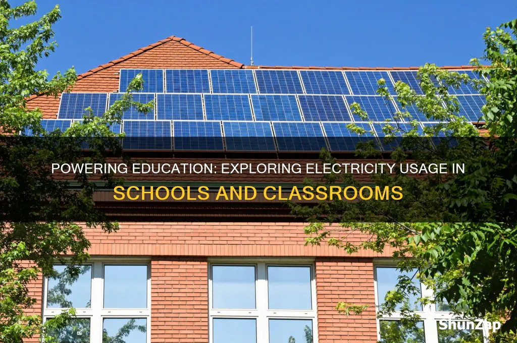 where do we use electricity at school