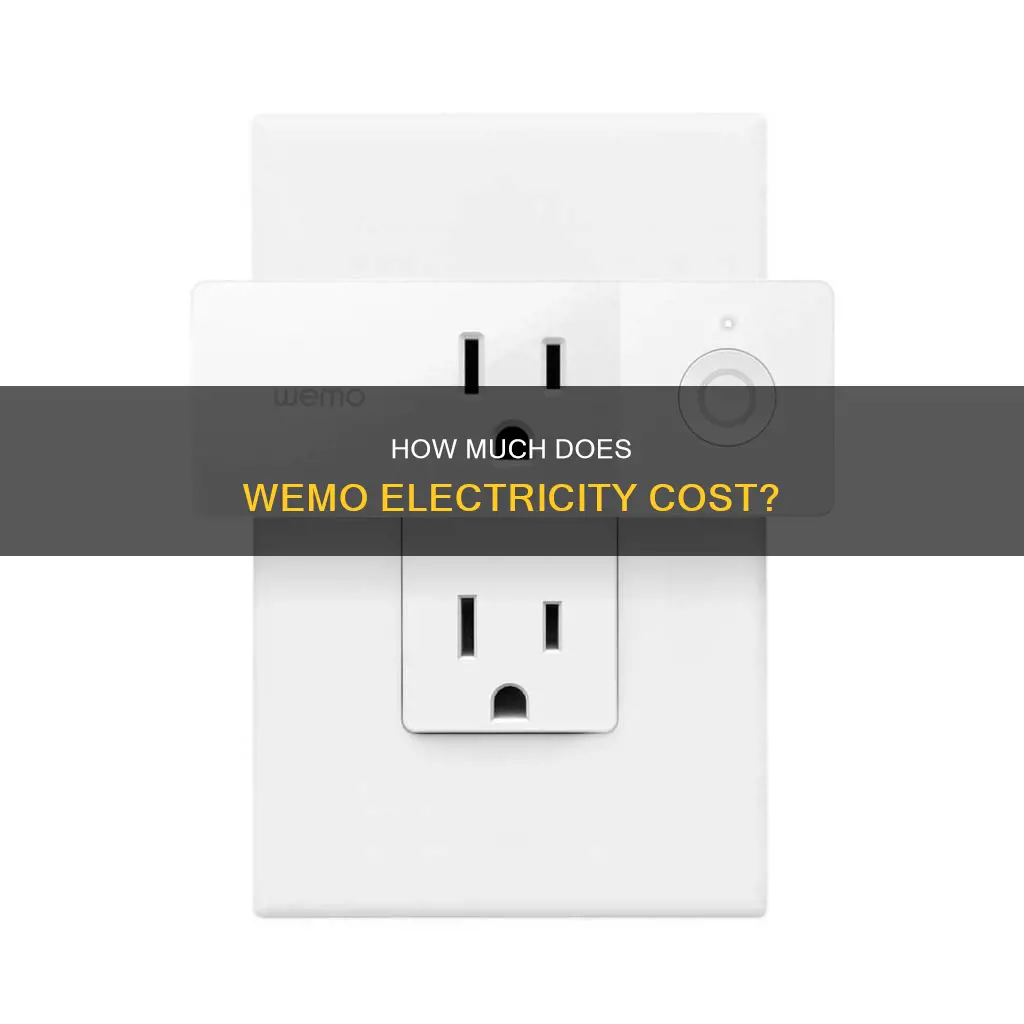 where do you set wemo electric cost
