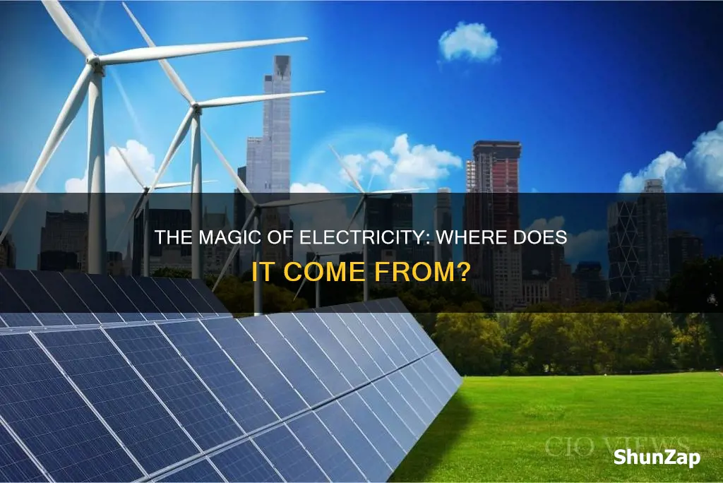 where does electricity come from year 4