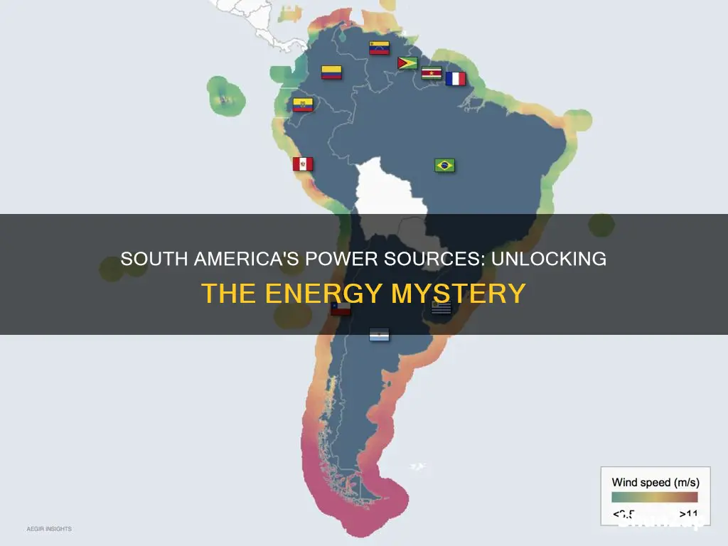 where does most of south americas electricity