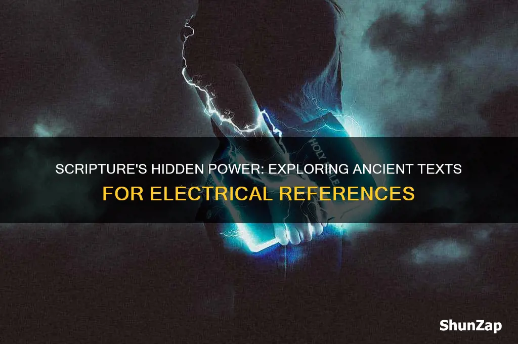 where does scripture use a word meaning electricity
